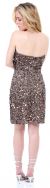 Strapless Heart-Shaped Formal Sequined Dress back